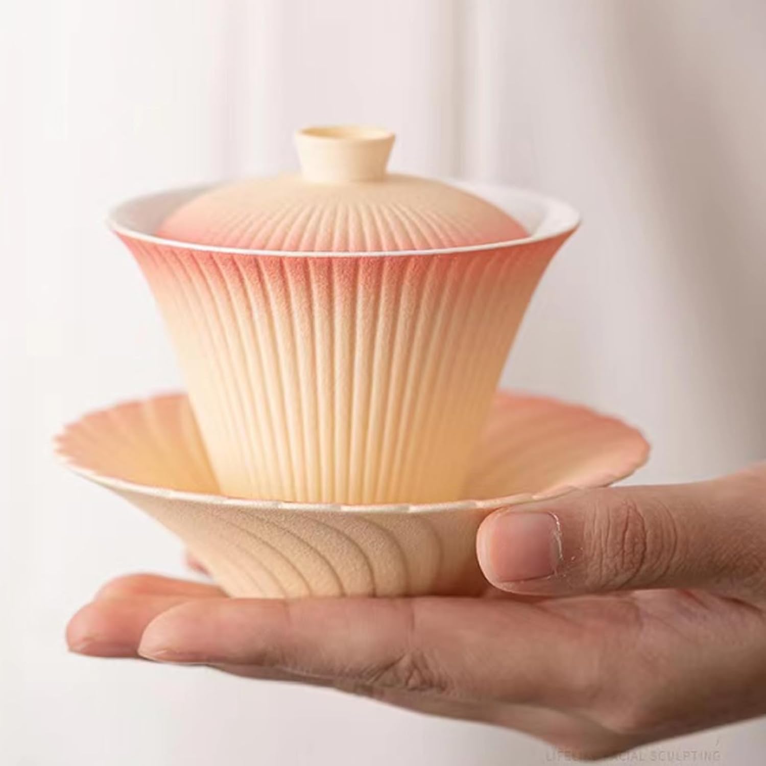 Modern Ceramic Travel Tea Set — Gaiwan, Fair Cup, Tea Cups with Carrying Case, Perfect for Office, Home, and Travel, Elegant Gift Box